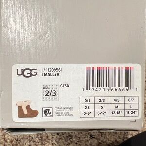 UGG Tan and Cream Baby Boots